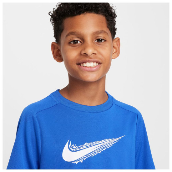 Nike Παιδική κοντομάνικη μπλούζα Dri-FIT Multi Nike Παιδική κοντομάνικη μπλούζα Dri-FIT Multi